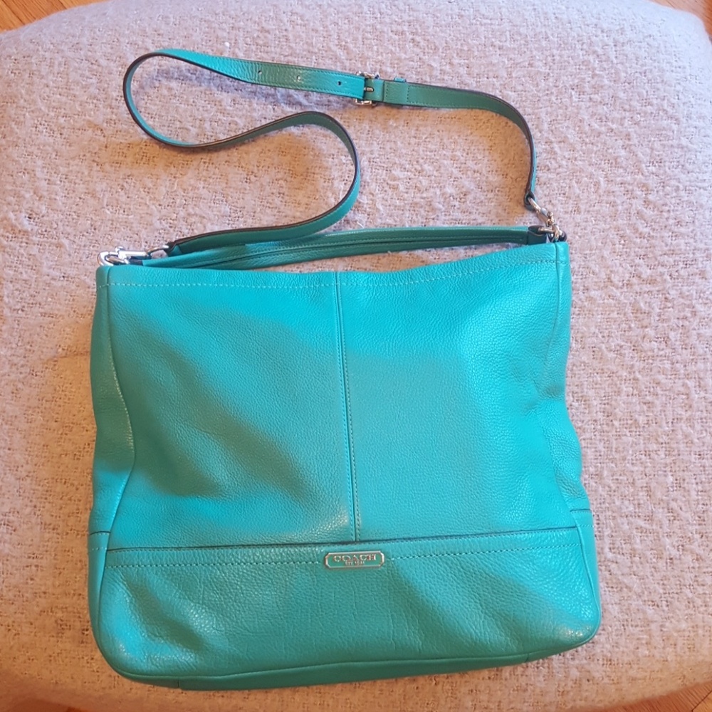 Coach large hobo with detachable crossbody